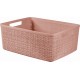 CURVER JUTE M 12L Koszyk 36 x 28 x 15 cm, różowy 01905-204