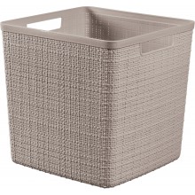 CURVER JUTE 17L Koszyk kwadratowy 28 x 28 x 27 cm, taupe 01906-382
