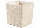 CURVER JUTE 17L Koszyk kwadratowy 28 x 28 x 27 cm, beżowy 01906-885