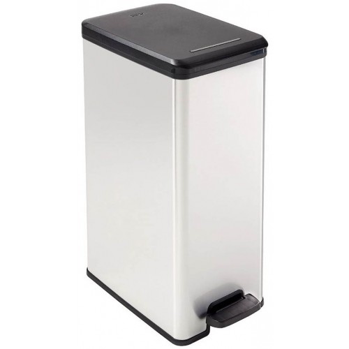 CURVER SLIM BIN 40L Kosz na śmieci 25 x 39,3 x 60,7 cm srebrny 02340-582