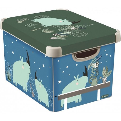 CURVER RHINO L Pudełko z pokrywką 39,5 x 24 x 29,5 cm 04711-B82