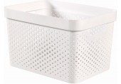 CURVER INFINITY 17L Pojemnik ażurowy 36 x 27 x 22 cm, biały 04740-040