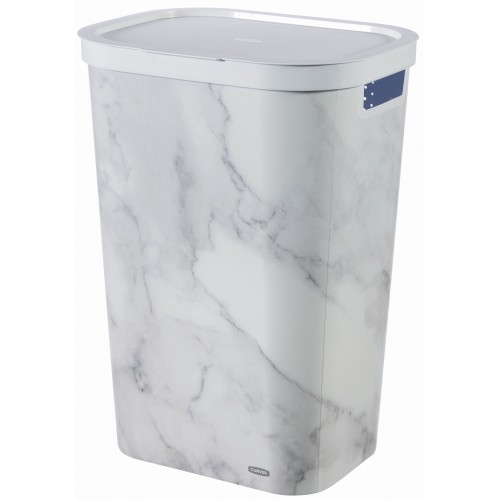 CURVER INFINITY 59L Kosz na brudne pranie 43,7x35,1x60,2cm vzór marmur 04761-M74