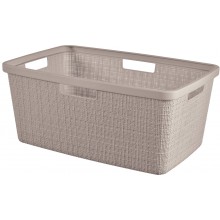 CURVER JUTE 46L Kosz na czyste pranie 59 x 39 x 26 cm, taupe 08091-308