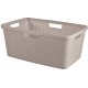 CURVER JUTE 46L Kosz na czyste pranie 59 x 39 x 26 cm, taupe 08091-308