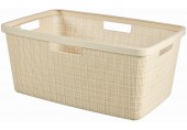 CURVER JUTE 46L Kosz na czyste pranie 59 x 39 x 26 cm, beżowy 08091-885