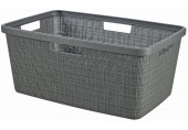 CURVER JUTE 46L Kosz na czyste pranie 59 x 39 x 26 cm, ciemny szary 08091-G44