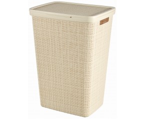 CURVER JUTE 58L Kosz na brudną bieliznę 43 x 34 x 60 cm, beżowy 08093-885