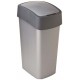 CURVER FLIP BIN 45L Kosz na śmieci 65,3 x 29,4 x 37,6 cm srebrny/szary 02172-686