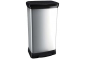 CURVER DECO BIN 50L Kosz na śmieci 39 x 29 x 73 cm srebrny 02162-582