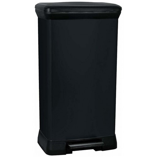 CURVER DECO BIN 50L Kosz na śmieci 39 x 29 x 73 cm czarny 02162-929