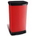 CURVER DECO BIN 50L Kosz na śmieci 39 x 29 x 73 cm czerwony 02162-931