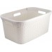 CURVER STYLE 45L Kosz na czyste pranie 59,2 x 38 x 27 cm, kremowy 00708-885