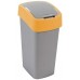 CURVER FLIP BIN 45L Kosz na śmieci 65,3 x 29,4 x 37,6 cm srebrny/pomarańczowy 02172-535