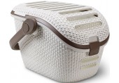 CURVER RATTAN Transporter dla zwierząt 51 x 38 x 33 cm kremowy 00616-P16