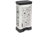 CURVER DECO BIN 50L Kosz na śmieci 39 x 29 x 73 cm motyw kuchni 02162-K07