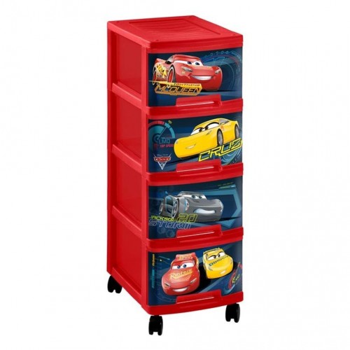 CURVER CARS komoda na kółkach 4 x 10 l
