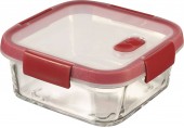 CURVER SMART COOK 0,7 L Pojemnik szklany 15x15x7cm transparentny/czerwony 00115-472