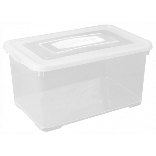 CURVER HANDY BOX 50L Pojemnik z pokrywą 60 x 40 x 28 cm transparentny 00270-001