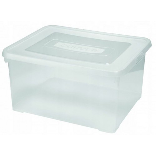 CURVER HANDY BOX 35L Pojemnik z pokrywą 49 x 40 x 25 cm transparentny 00445-001