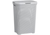 CURVER STYLE 60L Kosz na bieliznę 44,8 x 61,5 x 34,1 cm, jasny szary 00707-099