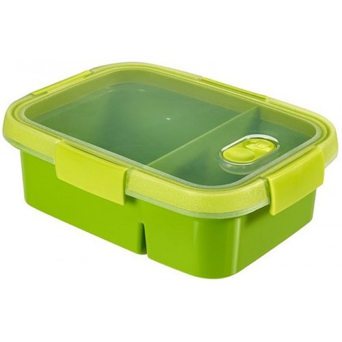 CURVER SMART TO GO DUAL 0,6L+0,3L Pojemnik na lunch zielony 00925-Y32