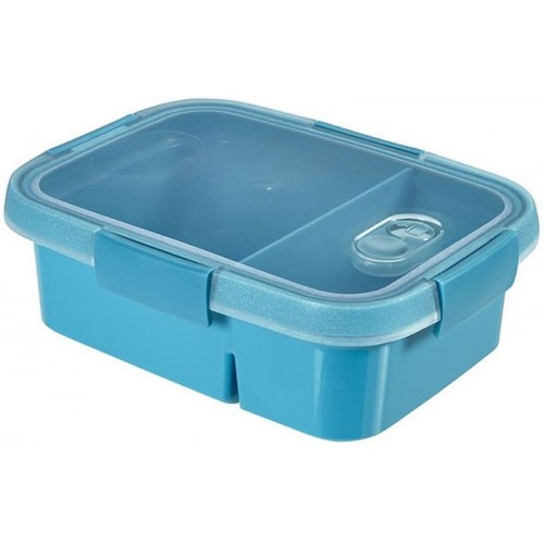 CURVER SMART TO GO DUAL 0,6L+0,3L Pojemnik na lunch podwójny niebieski 00925-Y33 CURVER SMART TO GO DUAL 0,6L+0,3L Pojemnik na lunch podwójny niebieski 00925-Y33