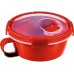 CURVER MICRO-WAVE 0,6L pojemnik na zupę 16x9cm czerwony 00942-472