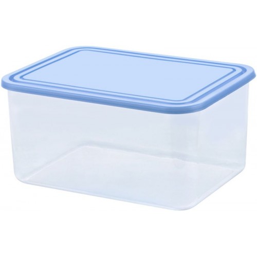 CURVER 4L Pudełko na żywność, 25 x 18,5 x 12,3 cm, przezroczysty/niebieski 03875-084