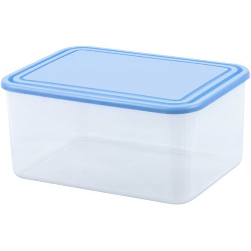 CURVER 2L Pudełko na żywność, 20,5 x 15 x 9,7 cm, przezroczysty/niebieski 03873-084