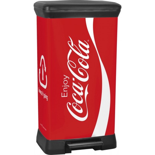 CURVER DECOBIN 50L CocaCola Kosz na śmieci 39x29x73cm 02162-C14