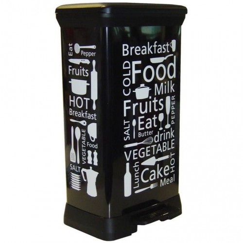 CURVER DECOBIN 50L KITCHEN Kosz na śmieci czarny 02180-K03