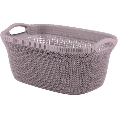 CURVER KNIT 40L Kosz na czyste pranie 60x27x39cm jasny fiolet 03677-X69