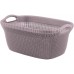 CURVER KNIT 40L Kosz na czyste pranie 60x27x39cm jasny fiolet 03677-X69