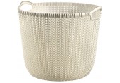 CURVER KNIT L 30L Kosz do przechowywania 39 x 39 x 33 cm, kremowy 03673-X54