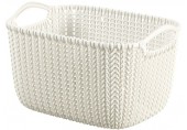 CURVER KNIT S 8L Koszyk 30 x 22 x 17 cm kremowy 03674-X64