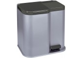 CURVER DUO 15L+6L Kosz do segregacji odpadów 40 x 30 x 39,8 cm strebrny 04027-491