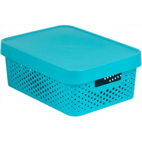 CURVER INFINITY 11L Pudełko do przechowywania 36 x 14 x 27 cm niebieskie 04753-X34 CURVER INFINITY 11L Pudełko do przechowywania 36 x 14 x 27 cm niebieskie 04753-X34