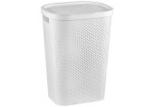 CURVER INFINITY DOTS 59L Kosz na pranie 43,7 x 60,2 x 35,1 cm, biały 04754-N23