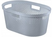 CURVER INFINITY DOTS 39L Kosz na czyste pranie 58,5 x 26,5 x 38,5 cm, szary 04755-099