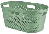 CURVER INFINITY DOTS 39L Kosz na czyste pranie 59 x 38 x 27 cm, zielony 04755-S86