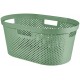 CURVER INFINITY DOTS 39L Kosz na czyste pranie 59 x 38 x 27 cm, zielony 04755-S86