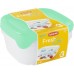 CURVER SET FRESH & GO 3x08L Zestaw pojemników przezroczysty/mięta 08559-X51