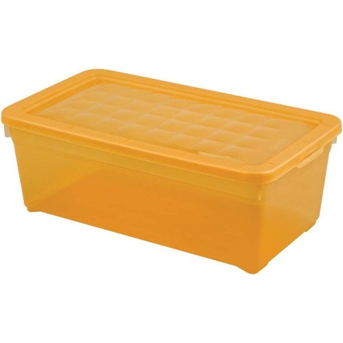 CURVER Pojemnik do przechowywania Textile 5,7l przeźroczysty pomarańczowy 03003-250