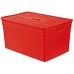CURVER Pojemnik do przechowywania PIXXEL, 49,8x26x33,2cm, 30l, czerwony 03565-416