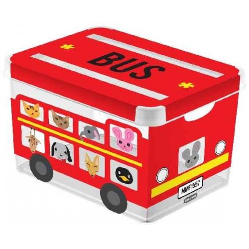 CURVER ozdobne pudełko do przechowywania L MILKY BUS, 39,5 x 24,0 x 29,5 cm, 04711-B05