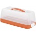 CURVER Pojemnik prostokątny mały, pomarańczowy 00414-286