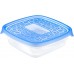 CURVER TAKE AWAY Zestaw pojemników 18 x 16 x 8 cm 3x0,6L niebieski 00473-862