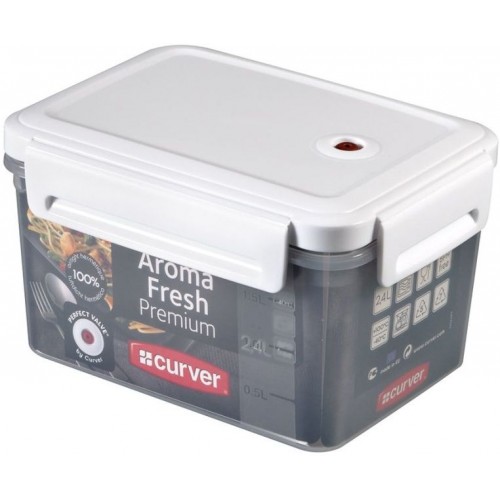 CURVER Pojemnik na żywność AromaFresh Premium, 20 x 15 x 12cm, 2,4l, 00380-540