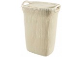 CURVER KNIT 57L Kosz na brudną bieliznę 45 x 61 x 34 cm, kremowy 03676-X64